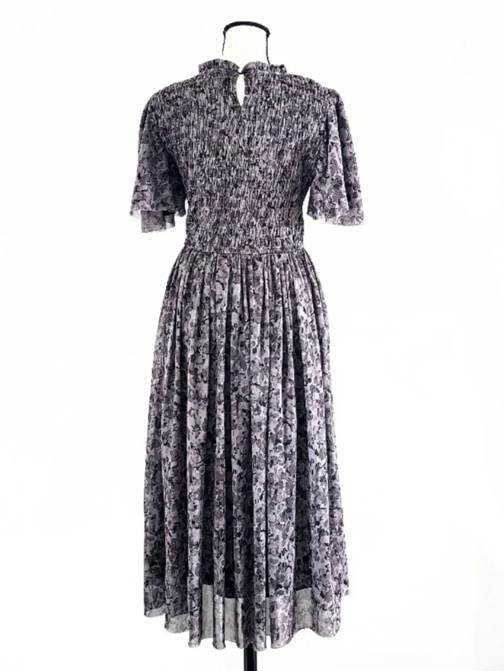 Böhme Sofia Midi Dress in Grey Tulle – Size Small (S) - Picture 3 of 12